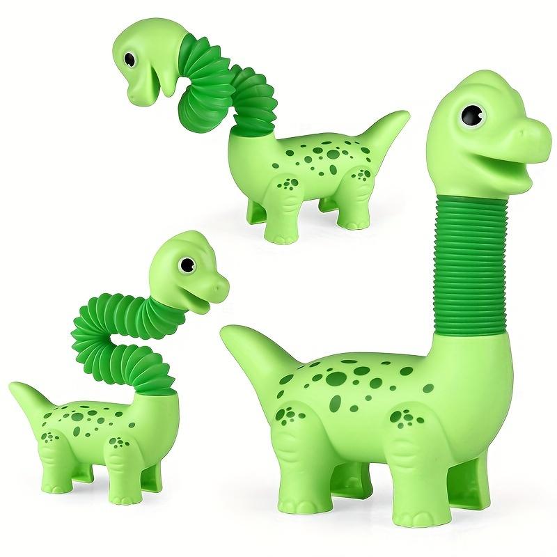 3pcs T-Rex Dinosaur Pop Tubes - Creative DIY Sensory Toys for Youngsters Ages 3-8, Perfect Party Favors & Brain Development Gift