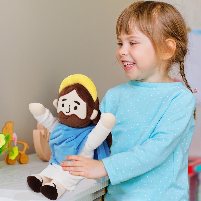 Yelakey Jesus Plush, Jesus Stuffed Doll, Jesus Plushie Toys Christian Stuff Religious Party Favors Gifts for Kids, Religious Gift, Christian Baptism Gift, Thanksgiving Christmas Gift