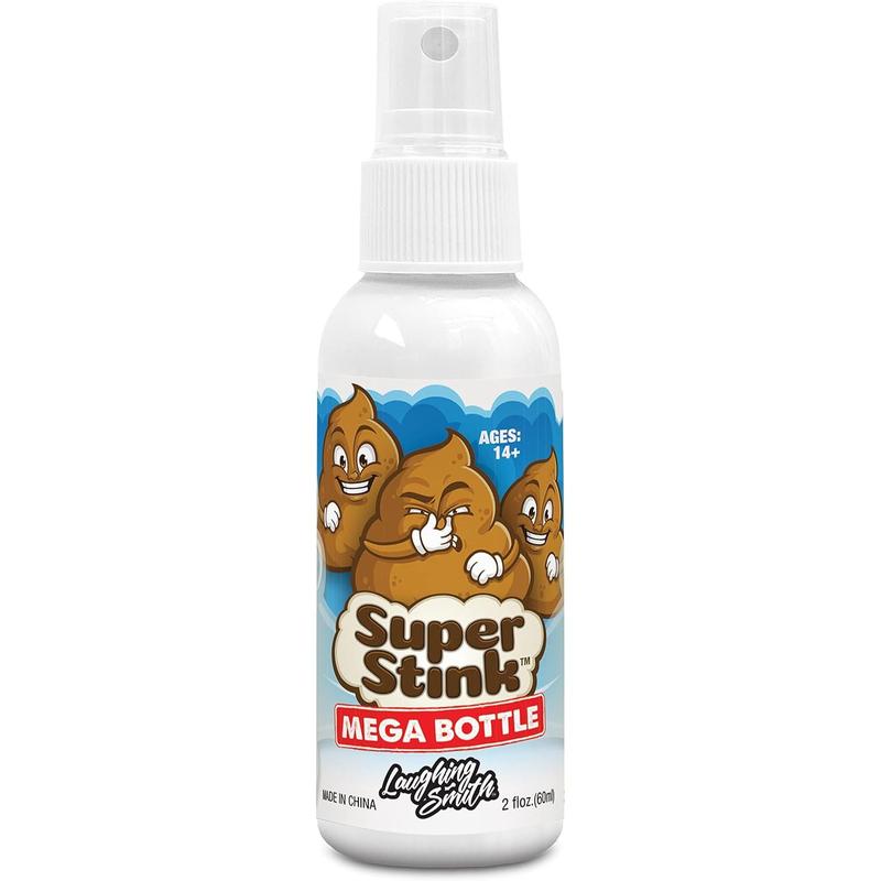 SUPER STINK (Mega Size 60ml) - Fart Spray - 'Insanely Strong' Extra Potent Stink - Fake Poop Smelling Prank Stuff - Smells Like Super 'Bad' Gas - Great Gag Gifts, Stocking Stuffers & Fun Party Favors