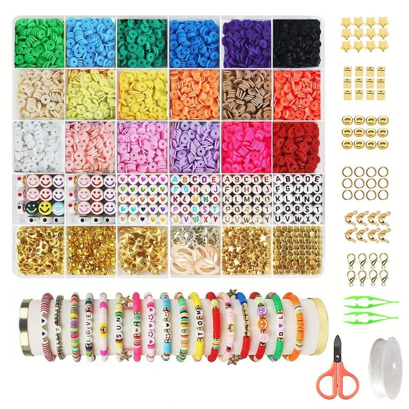 Stocking Stuffers for Kids – 5300 Clay Beads Bracelet Kit, Arts & Crafts for Ages 8-12, Christmas Toys & Birthday Gift for 3-10 Year Olds