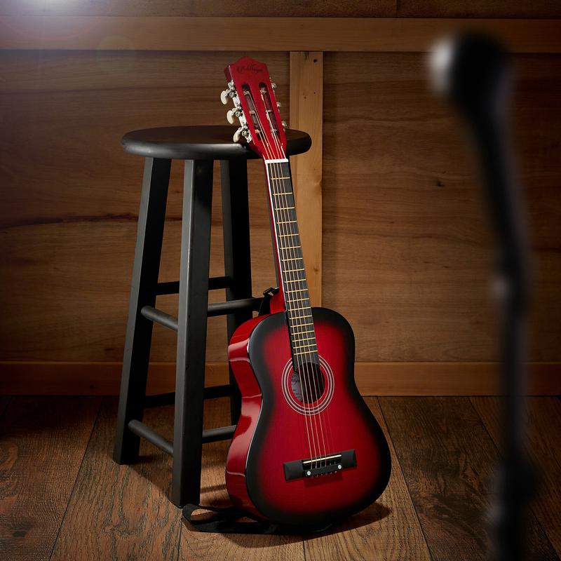 30-Inch Beginner Acoustic Guitar Starter Package, Red