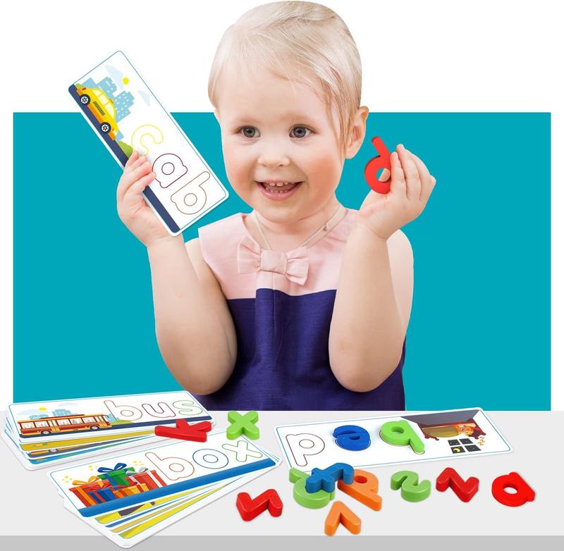 Educational Learning Tool and Gift - See & Spell Matching Letter Game for Preschool Kids Learning Resources