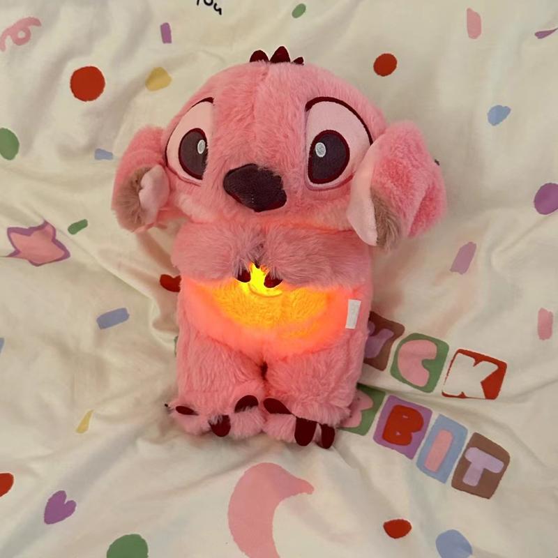 Stit-ch Breathing Stuffed Animal Sleeping Plush  Breathing with Realistic Breathing Rising and Falling and Soothing Music Lights