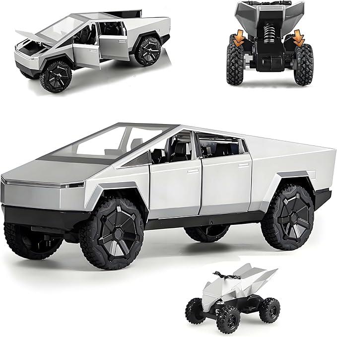 Tesla Cybertruck 1:32 Scale Model Toy – Realistic Electric Pickup Truck for Kids & Collectors | Perfect Gift for Tesla Fans and Car Enthusiasts