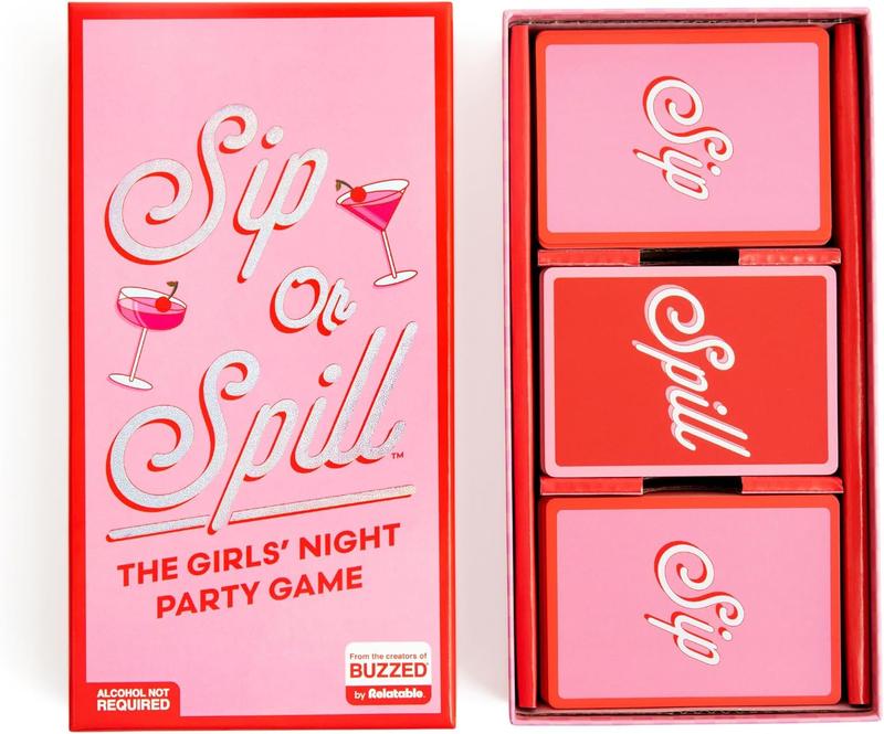 WHAT DO YOU MEME? Sip or Spill   The Girl's Night Party Game, Ultimate Bachelorette Party Games, Bachelorette Party Favors by Relatable