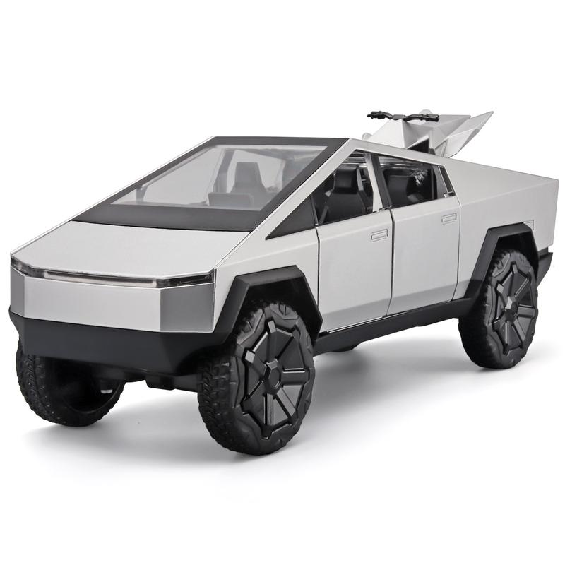 Tesla Cybertruck 1:32 Scale Model Toy – Realistic Electric Pickup Truck for Kids & Collectors | Perfect Gift for Tesla Fans and Car Enthusiasts