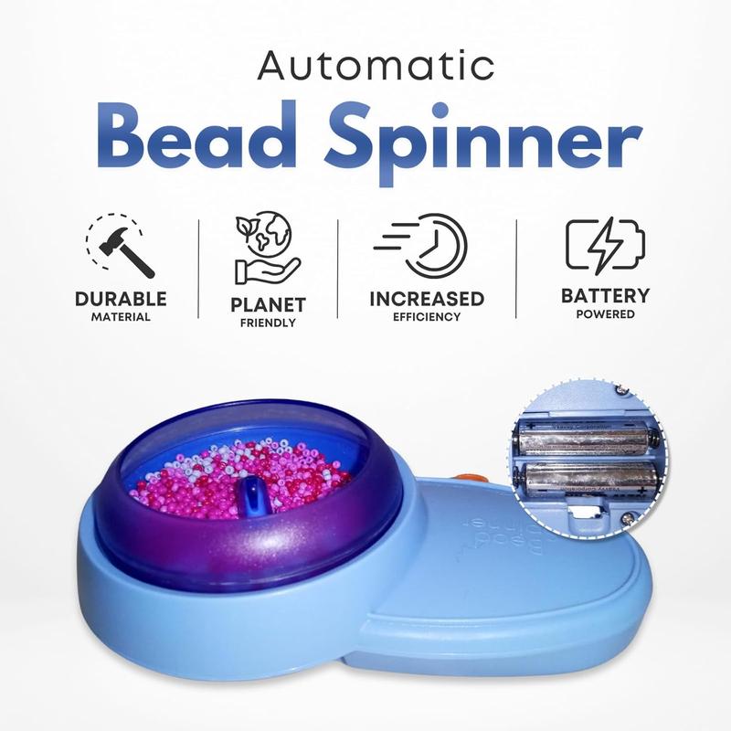 Electric Bead Spinner Jewellery making Kit Adjustable Speed, Forward Reverse 3 Bowls Coloured Beads Charm fancy seed bead supply making Clay Spinner Thread Christmas Beaded Holiday DIY Craft Jewelry Friendship Bracelet Making Kit