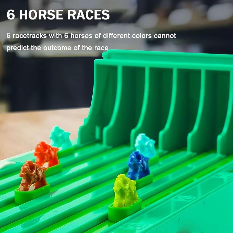 Horse Racing Game, Desktop Derby 6-Horse Racing Game, 2024 Horse Race Game Board Adult, Tabletop Electronic Horse Racing Board Game Family Party Entertainment Games