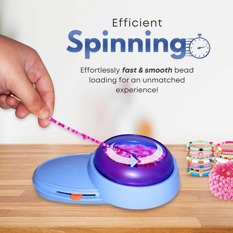 Electric Bead Spinner Jewellery making Kit Adjustable Speed, Forward Reverse 3 Bowls Coloured Beads Charm fancy seed bead supply making Clay Spinner Thread Christmas Beaded Holiday DIY Craft Jewelry Friendship Bracelet Making Kit