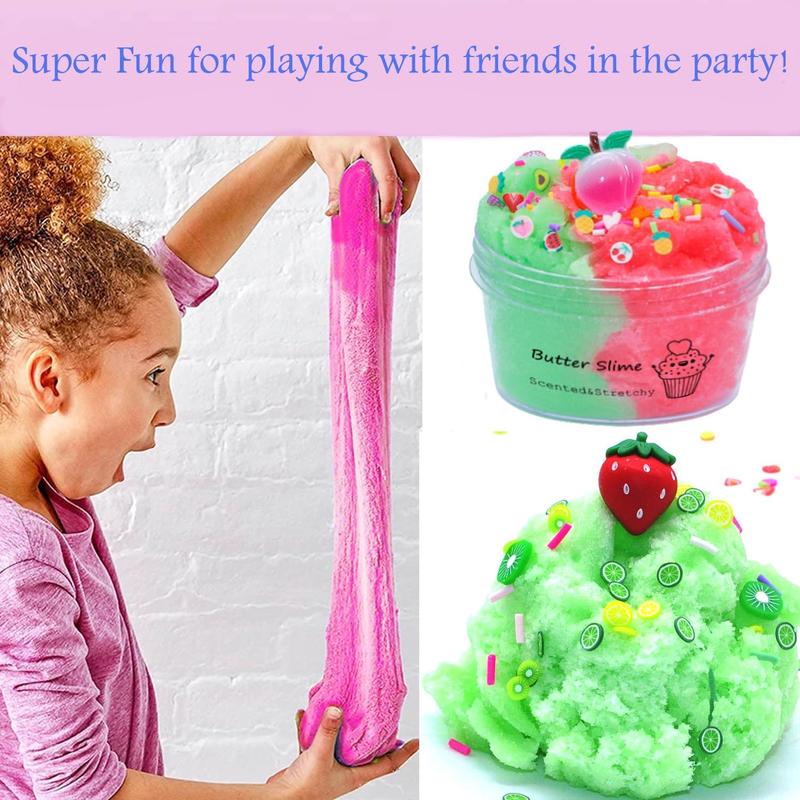 Christmas gift 11pack Dual Color Cloud Slime Kit for Girls and Boys -Super Soft and Non-Sticky, Party Favor for Kids Girls & Boys