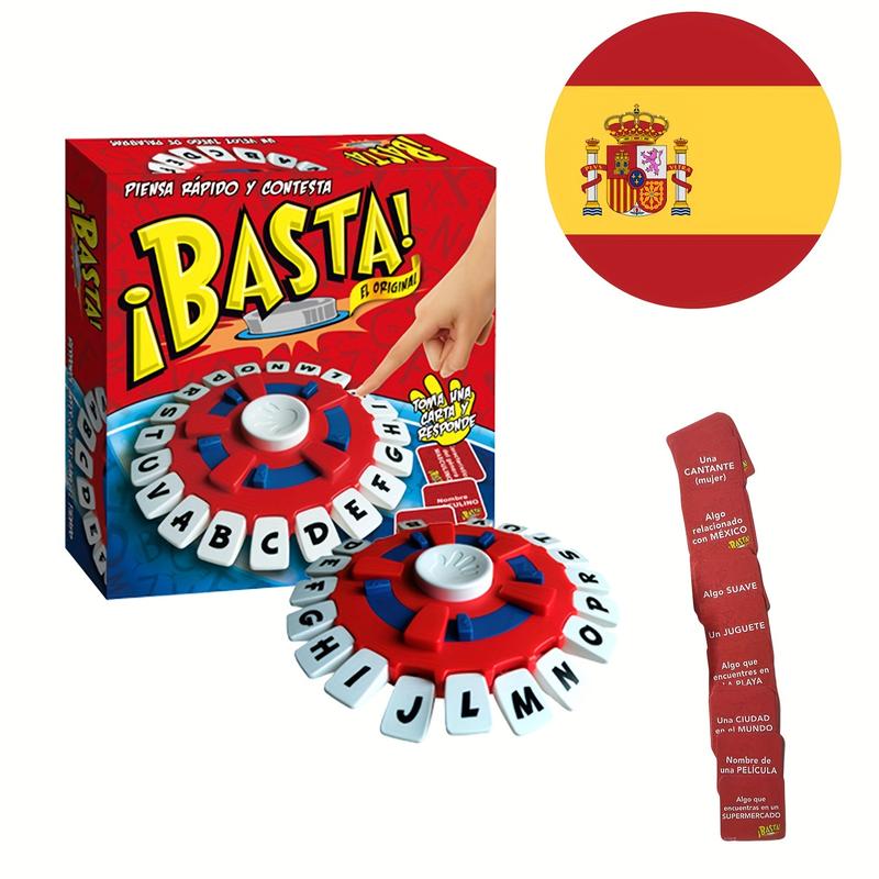 Spanish Quick Thinking Word Game - Role Play Family Board Game | Standard Edition for Ages 3+ | Educational Language Learning Game | Fast-Paced Category & Timer Challenge for All Ages