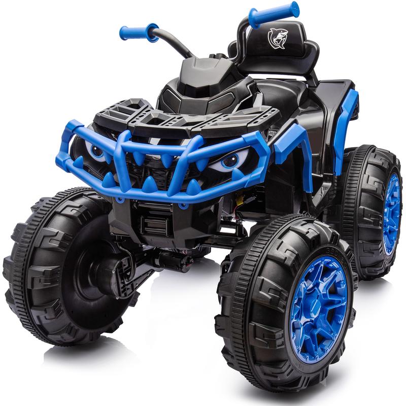 Hikiddo 24V Kids ATV 4 Wheeler, 24V 4WD Electric ATV Ride On Toy for Kids, 4×200W Motor, 5.6 MPH Max Speed