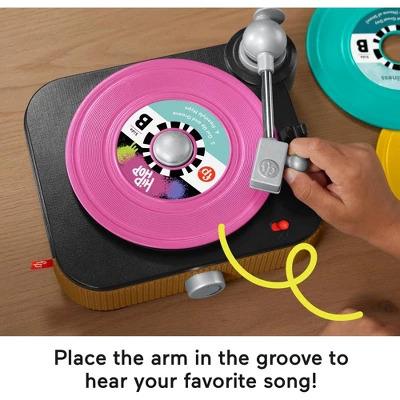 Fisher-Price Rockin' Record Player Musical Toy for Preschool Pretend Play