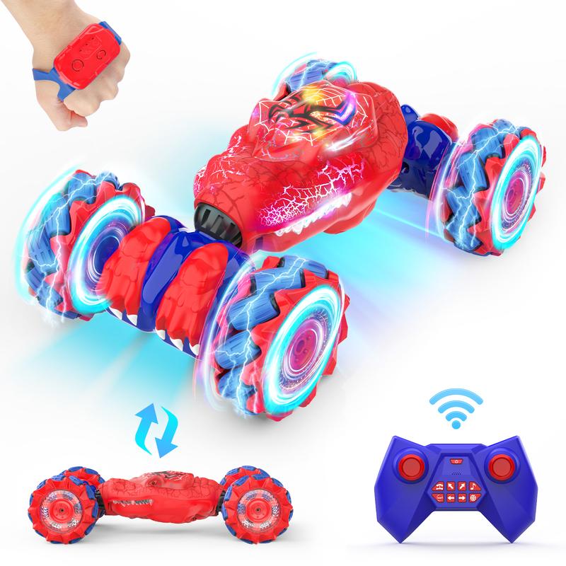 Remote Control Car, Gesture Sensing RC Stunt Car Toys for 6-12 Year Old Kids, New Upgraded Car 2.4Ghz Double-Sided 360° Rotating 4WD. 4WD Stunt rc stunt