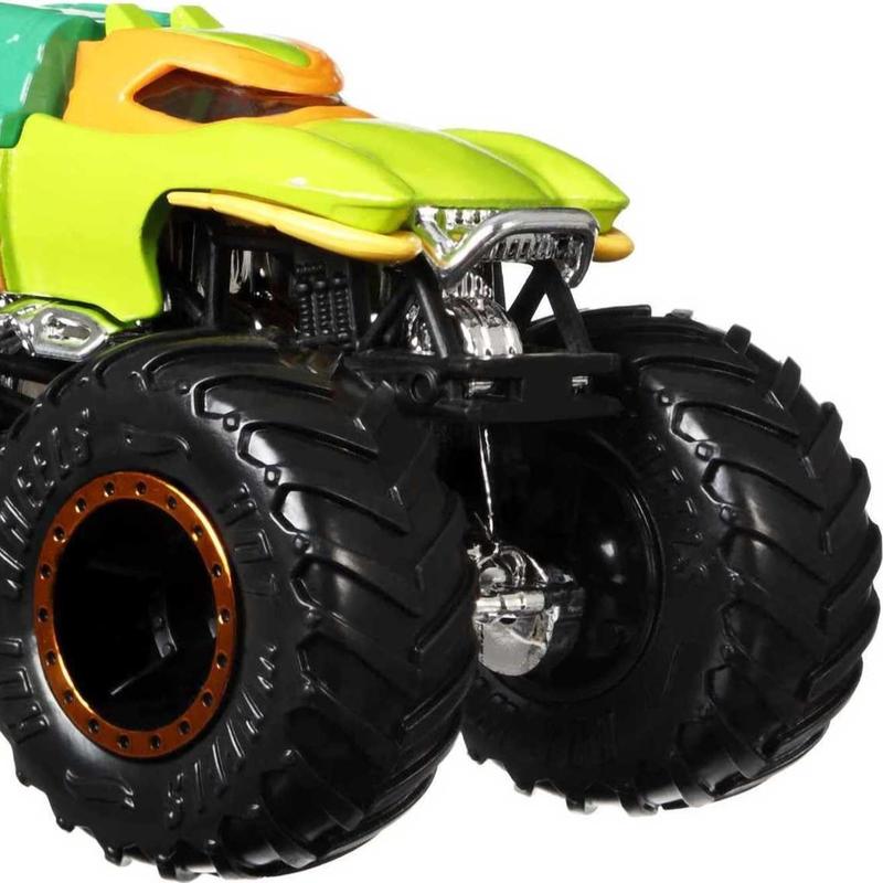 Monster Trucks Toy Trucks 2-Pack, Demolition Doubles Set of 2 Vehicles in 1:64 Scale, for Kids & Collectors (Styles May Vary)