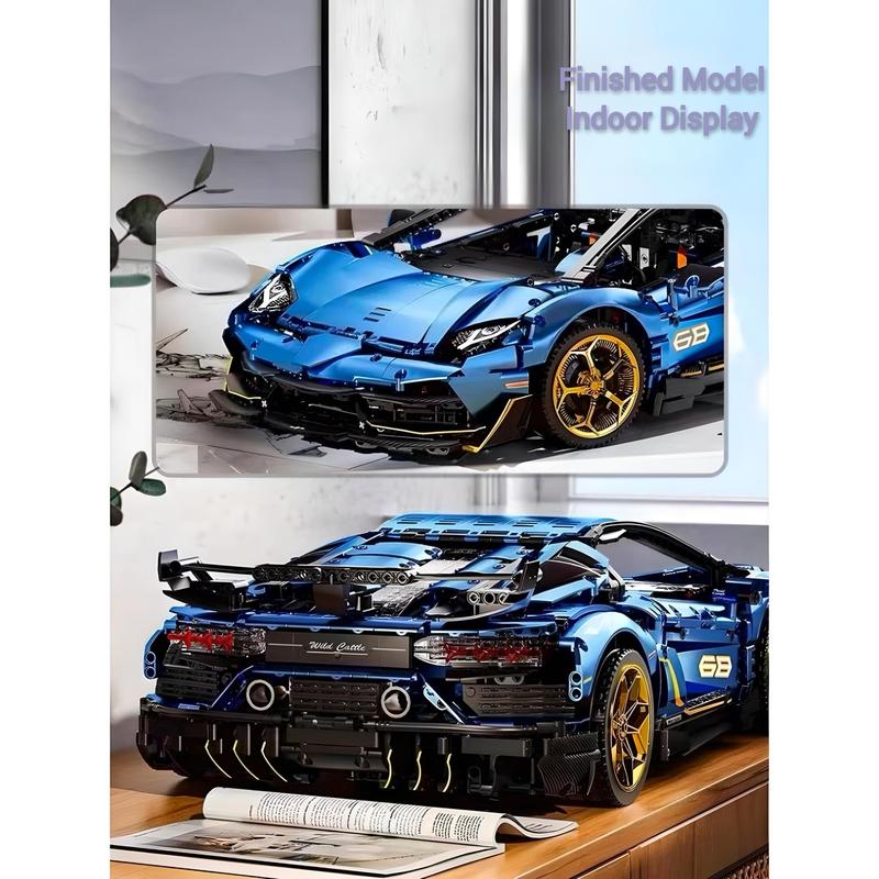 GearGlide Super Car Series Lambo SVJ (3811 PCS), 1:8 Scale Model Car