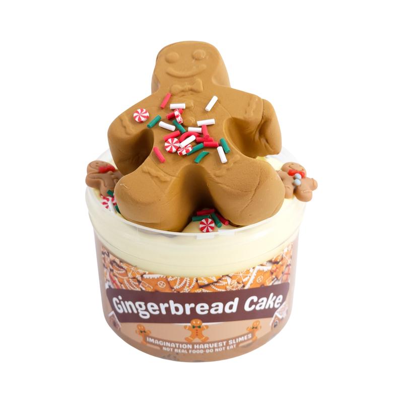 Gingerbread Cake Slime Kit - Christmas Slime Kit - Diy Slime - Imagination Harvest- Slime Shop