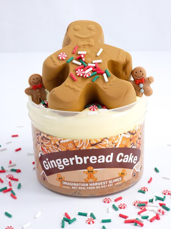 Gingerbread Cake Slime Kit - Christmas Slime Kit - Diy Slime - Imagination Harvest- Slime Shop