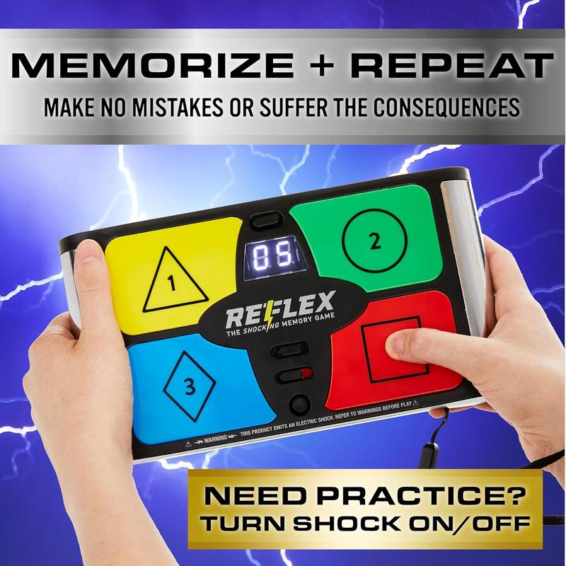 Reflex Shocking Memory Game - Electronic Memory Game with a Shock |  Exclusive