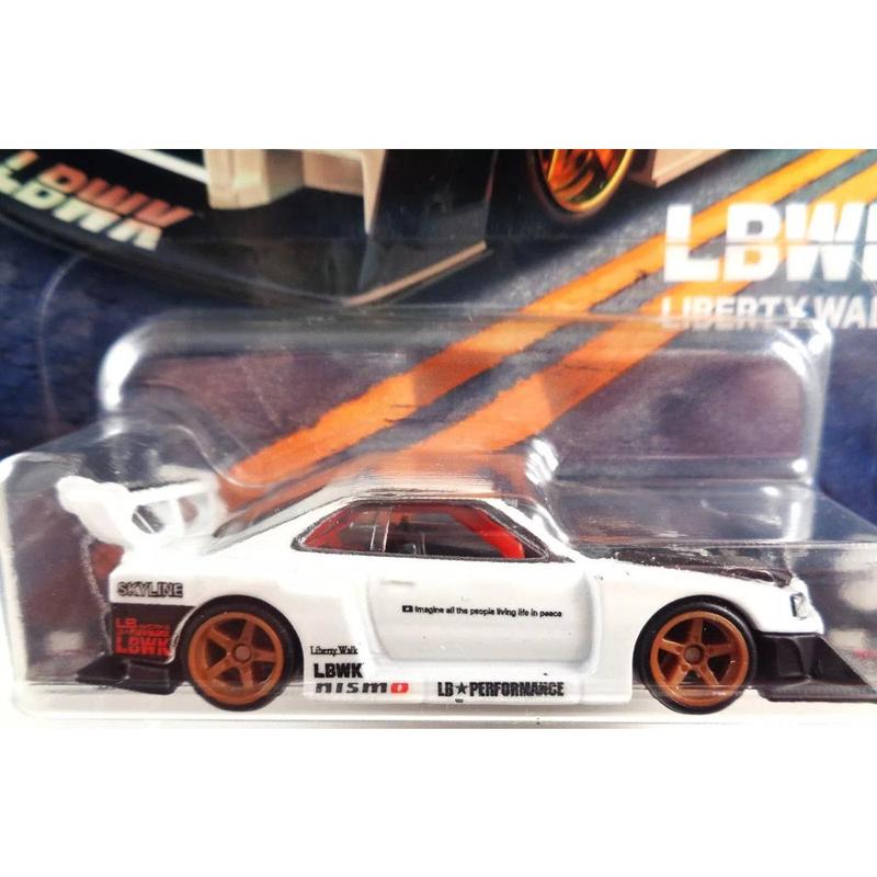 Hot Wheels Premium Boulevard LB-ER34 Super Silhouette Nissan Skyline (White) 1:64 Die-cast with protector