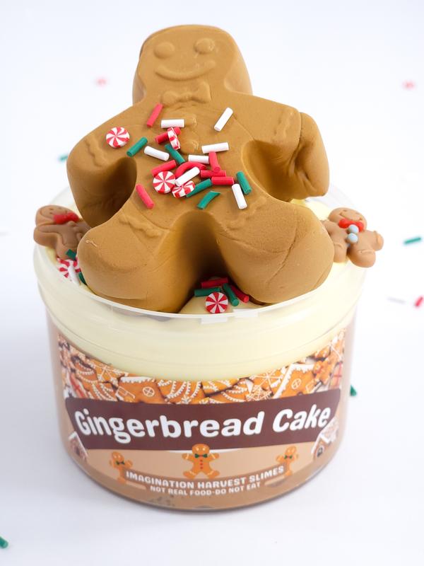 Gingerbread Cake Slime Kit - Christmas Slime Kit - Diy Slime - Imagination Harvest- Slime Shop