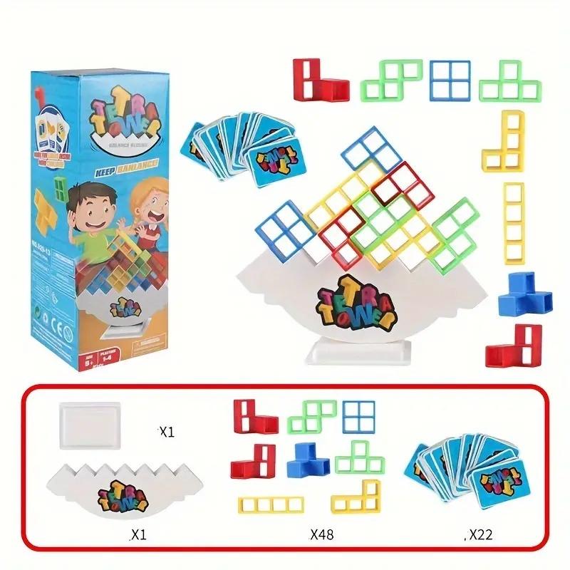 Fun Balance Stacking Building Blocks Board Game For Kids Adults Friends Team Dorm Family Game Night And Partie Christmas, Halloween Gift