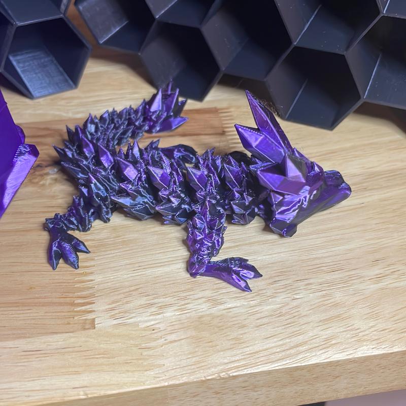 Dragon Figurines articulated with egg, 3D Printed