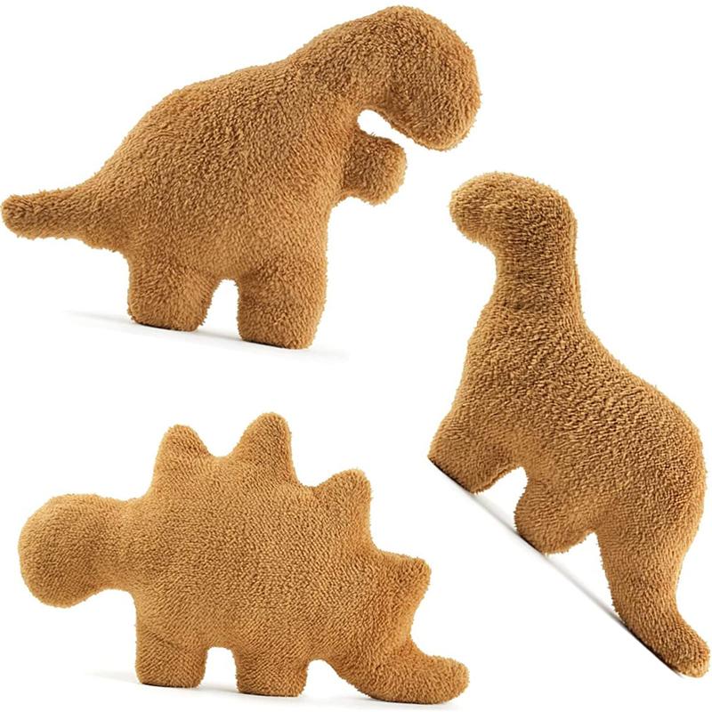 Dinosaur Chicken Nugget Pillow plush, 18 