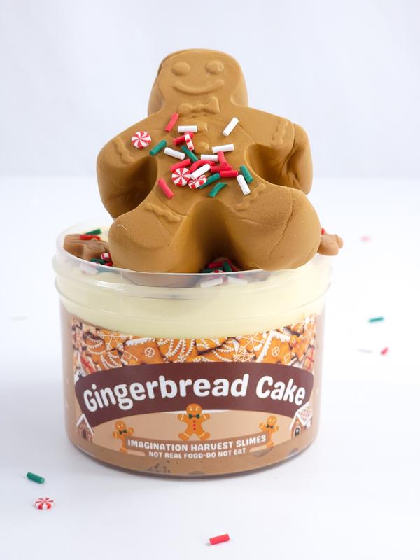 Gingerbread Cake Slime Kit - Christmas Slime Kit - Diy Slime - Imagination Harvest- Slime Shop