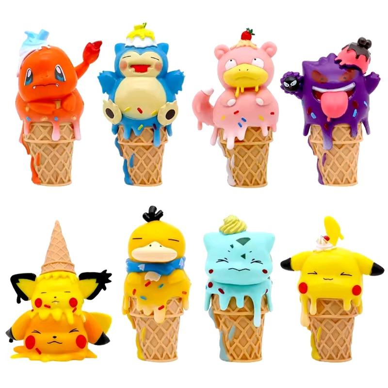 Ice Cream Pokemon Anime Vinyl Figures Cute 3 Inches