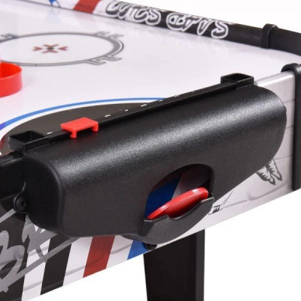 Costway 42''Air Powered Hockey Table Game Room Indoor Sport Electronic Scoring 2 Pushers