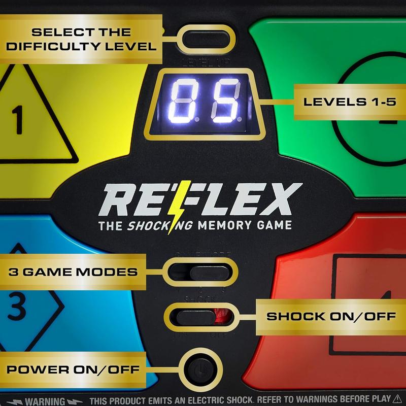 Reflex Shocking Memory Game - Electronic Memory Game with a Shock |  Exclusive