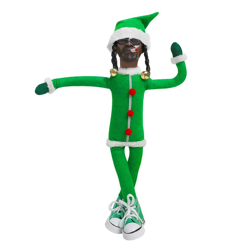 Snoop on a Stoop Christmas Elf Doll, a funny elf that loves to peek and bend., Box Toy 12