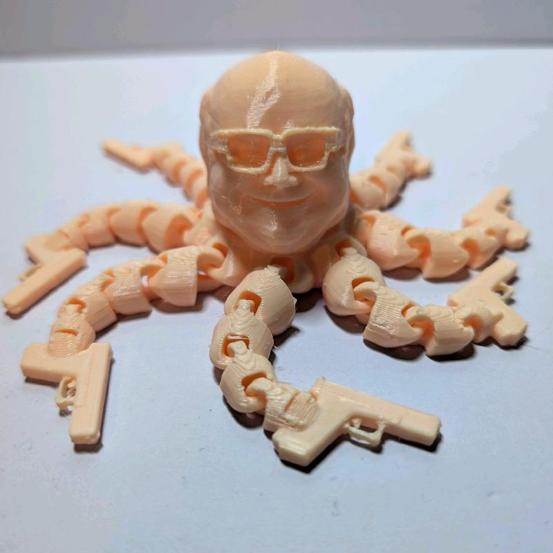 Danny Devito Frank Reynolds Glocktopus 3D Printed Articulated Desk Decoration Figure - Customizable Color Options