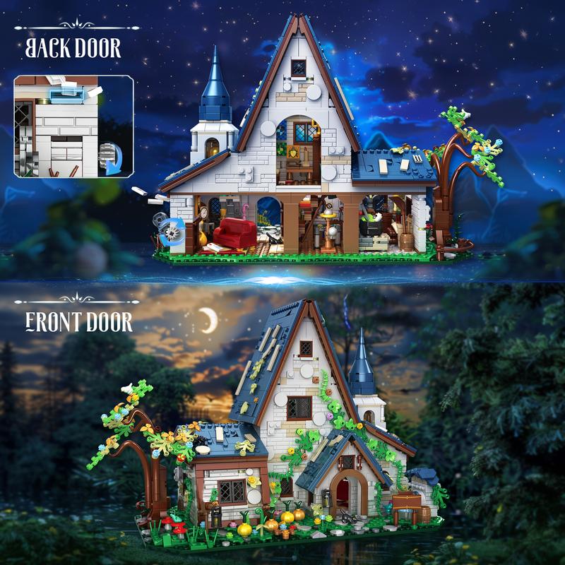 TOKMOC 2666 Pieces,Magic Stone House Building Block Set,Including Bedroom,Living room,Collecting Building and Gifting Model,Home Decoration,For aged 12 and above,Stress relief toy,66041