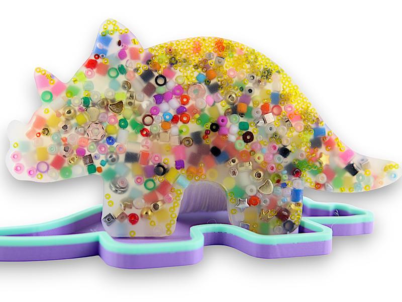 Triceratops Picky Pad and Tray- Satisfy Your Urge to Pick, Pop and Peel Stress-Free!