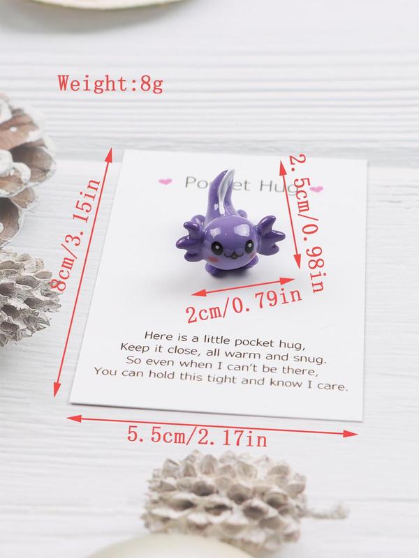 Cute Flying Dragon Design Resin Pocket Hugs, Mini Animal Design Resin Small Gifts, Fashion Pocket Hugs for Women & Girls