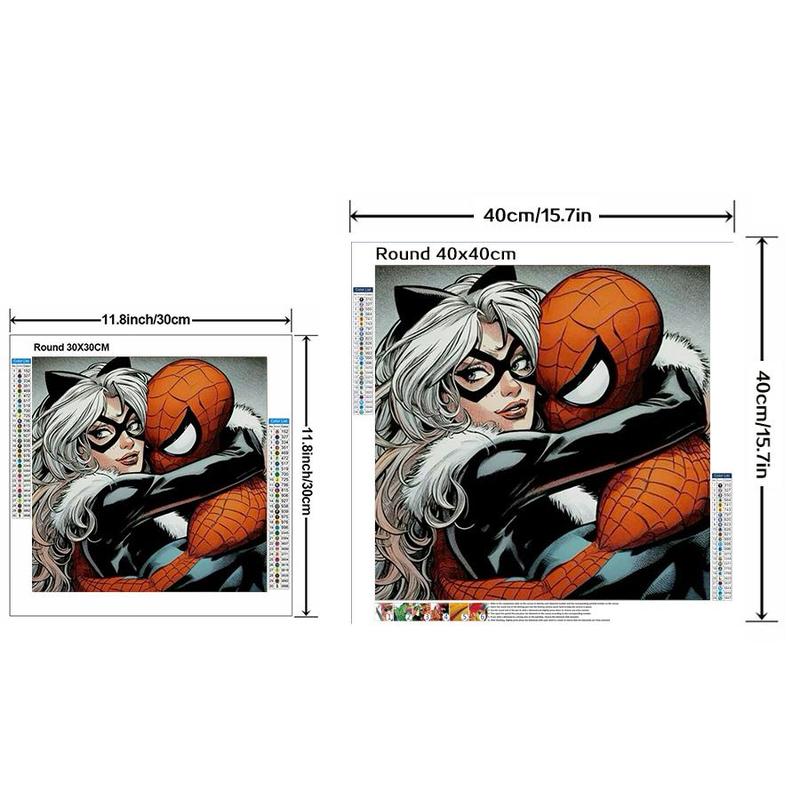 Spider-man Pattern DIY Diamond Arts Colorful Painting Kit without Frame, 5D Diamond Arts Colorful Painting Kit, Wall Art Decor for Home