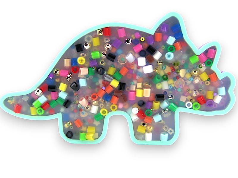 Triceratops Picky Pad and Tray- Satisfy Your Urge to Pick, Pop and Peel Stress-Free!