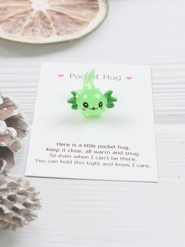 Cute Flying Dragon Design Resin Pocket Hugs, Mini Animal Design Resin Small Gifts, Fashion Pocket Hugs for Women & Girls