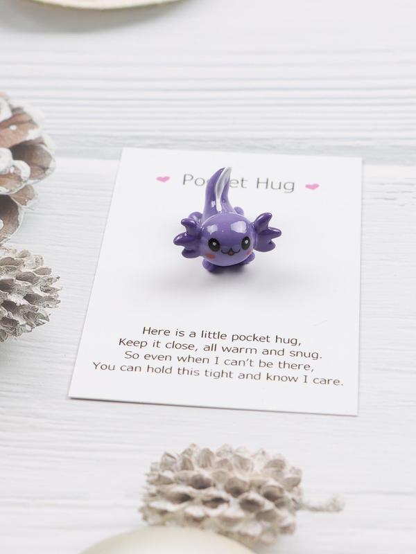 Cute Flying Dragon Design Resin Pocket Hugs, Mini Animal Design Resin Small Gifts, Fashion Pocket Hugs for Women & Girls