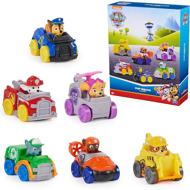 Paw Patrol: Pup Squad Racers, 6-Piece Vehicle Gift Set, Kids Toys for Boys & Girls Ages 3 and Up