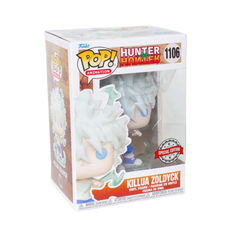 Funko Pop! Animation: Hunter X Hunter - Killua Zoldyck  #1106，Special Edition, with Clear Pop Protector