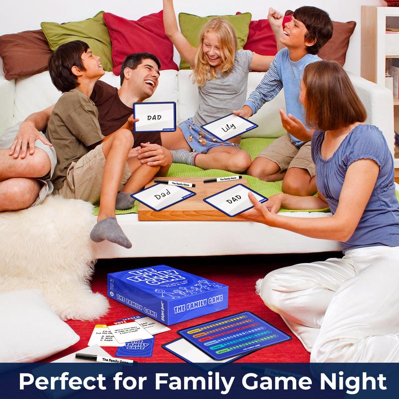 The Family Game - 150 Question Family Card Games - Fun Games for Kids, Teens and Adults - Board Games for Family Game Nights, Gatherings, Parties