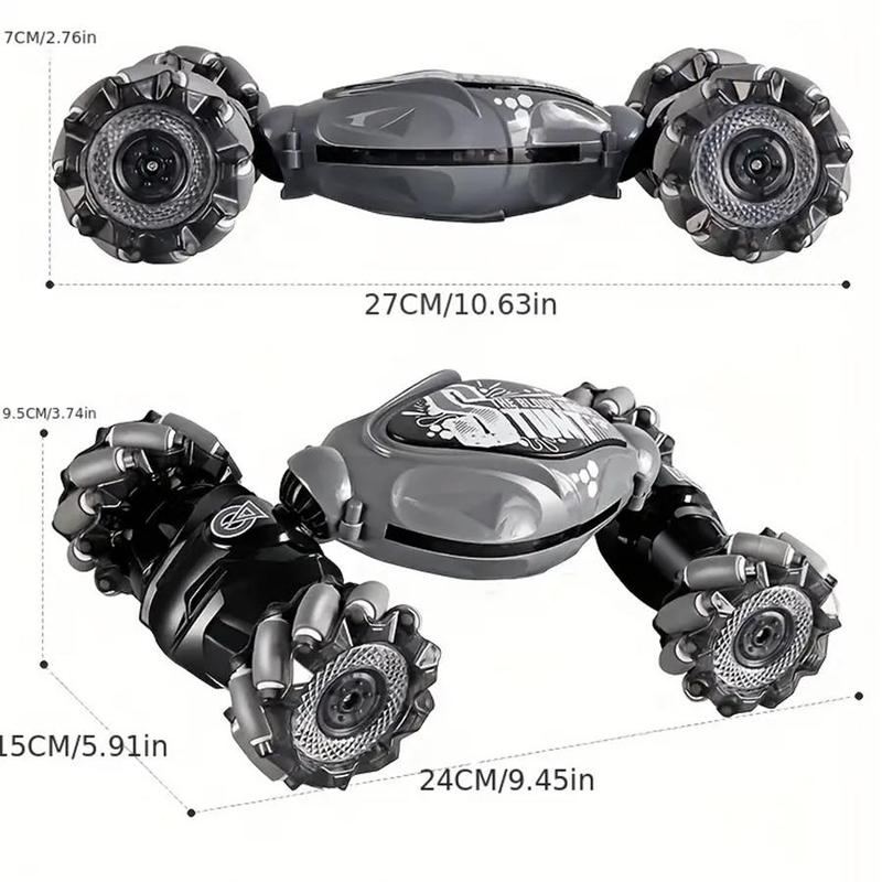 Gesture Sensor Remote Control Stunt Car, 4WD 360° Flip Car with Light & Music, Rechargeable Electric Toy Car, Birthday Gift