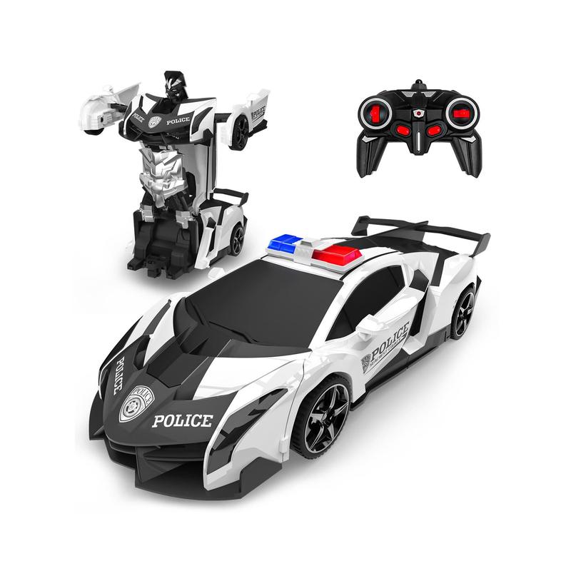 Transform Rc Cars For Boys 4-7 8-12, 2.4Ghz 1:18 Scale Remote Control Car Transforming Robot, One-Button Deformation 360° Rotation And Drift Car Toy Gifts For Boys And Girls 3-5,Christmas Toys & Gifts