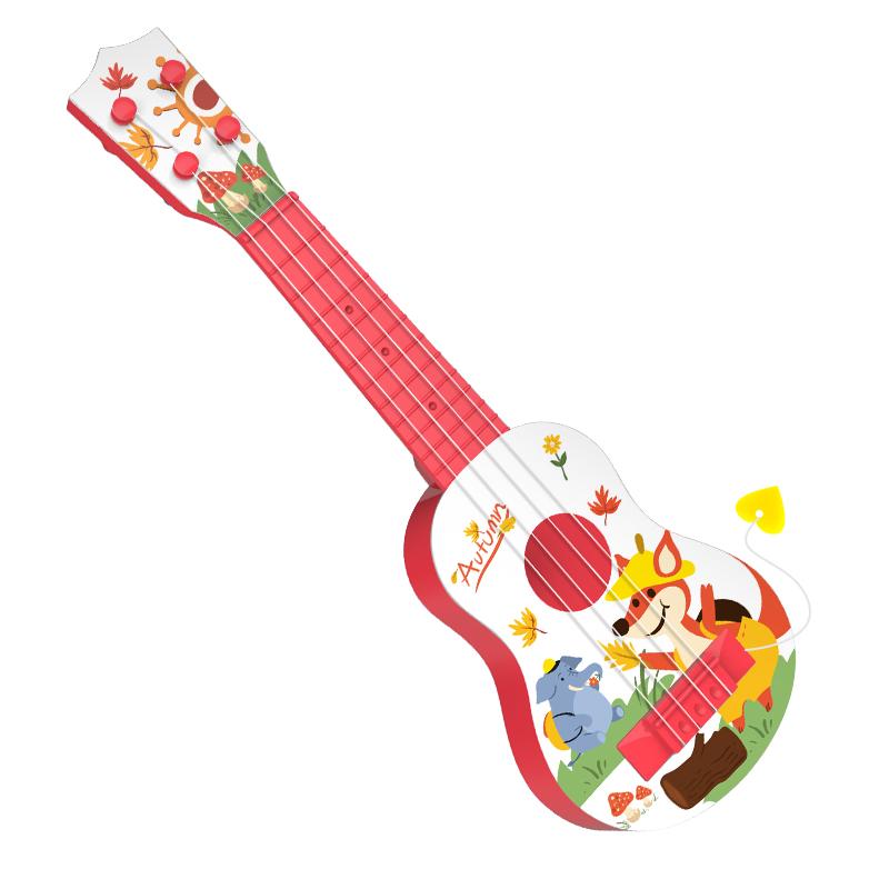 Youngsters' Ukulele Guitar Toy - Bright Pink Orange Blue, Durable PC Material, Educational Musical Instrument for Boys & Girls - Perfect Gift for Christmas, Halloween, Birthdays & Thanksgiving