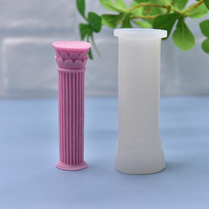 Roman Column Shaped Candle Mold, Silicone Candle Mold, DIY Candle Making Mold For Home Decor