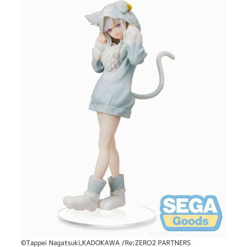 SEGA - Re:Zero Starting Life In Another World - Emilia - The Great Spirit Puck - SPM Statue