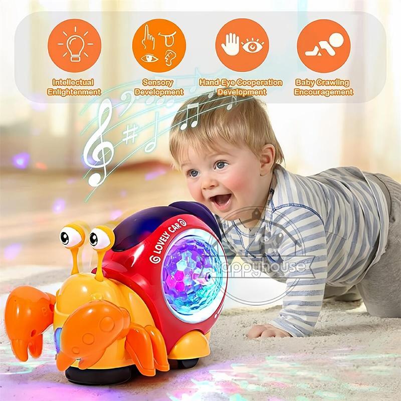 Christmas Gift – Interactive Crawling Crab Toy Car with Obstacle Avoidance, Perfect Holiday Fun for Kids